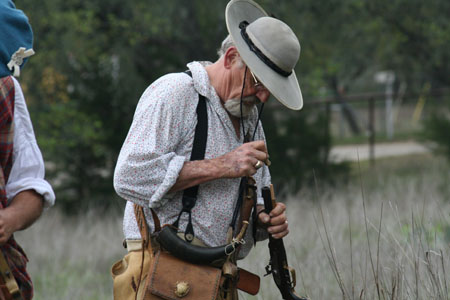 MickeyDave readies his pistol